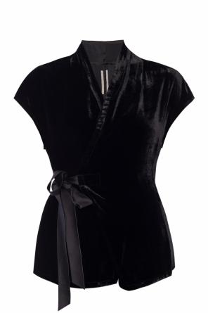 Tie-up velvet top, zdjęcie 1 Tie-up velvet top od Rick Owens